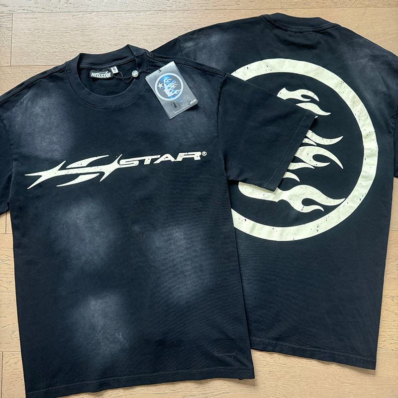 Hellstar T-shirts Washed Aging Process