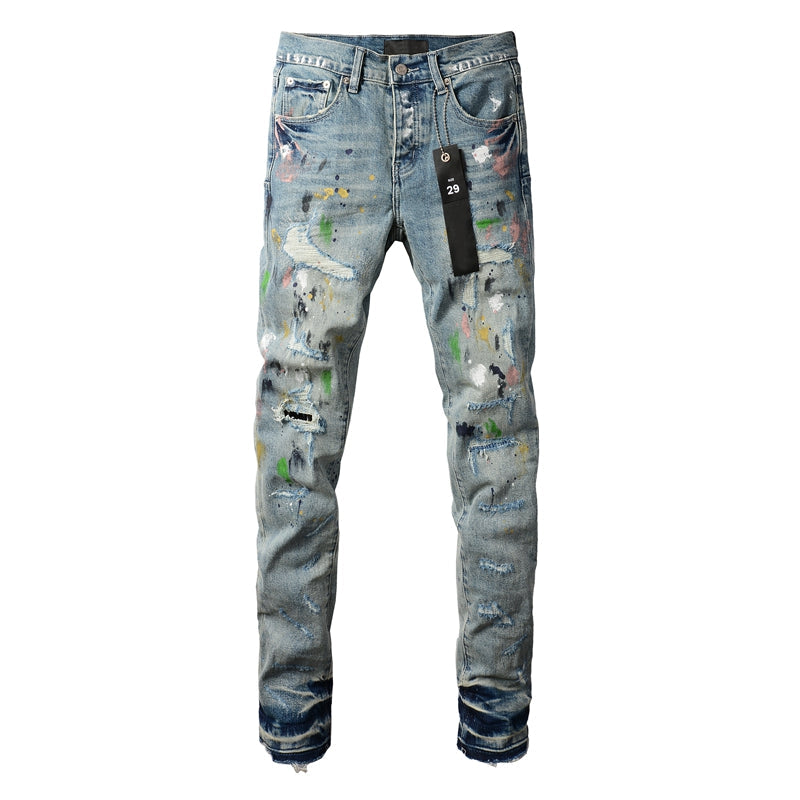 PURPLE  Fashion Jeans 9072