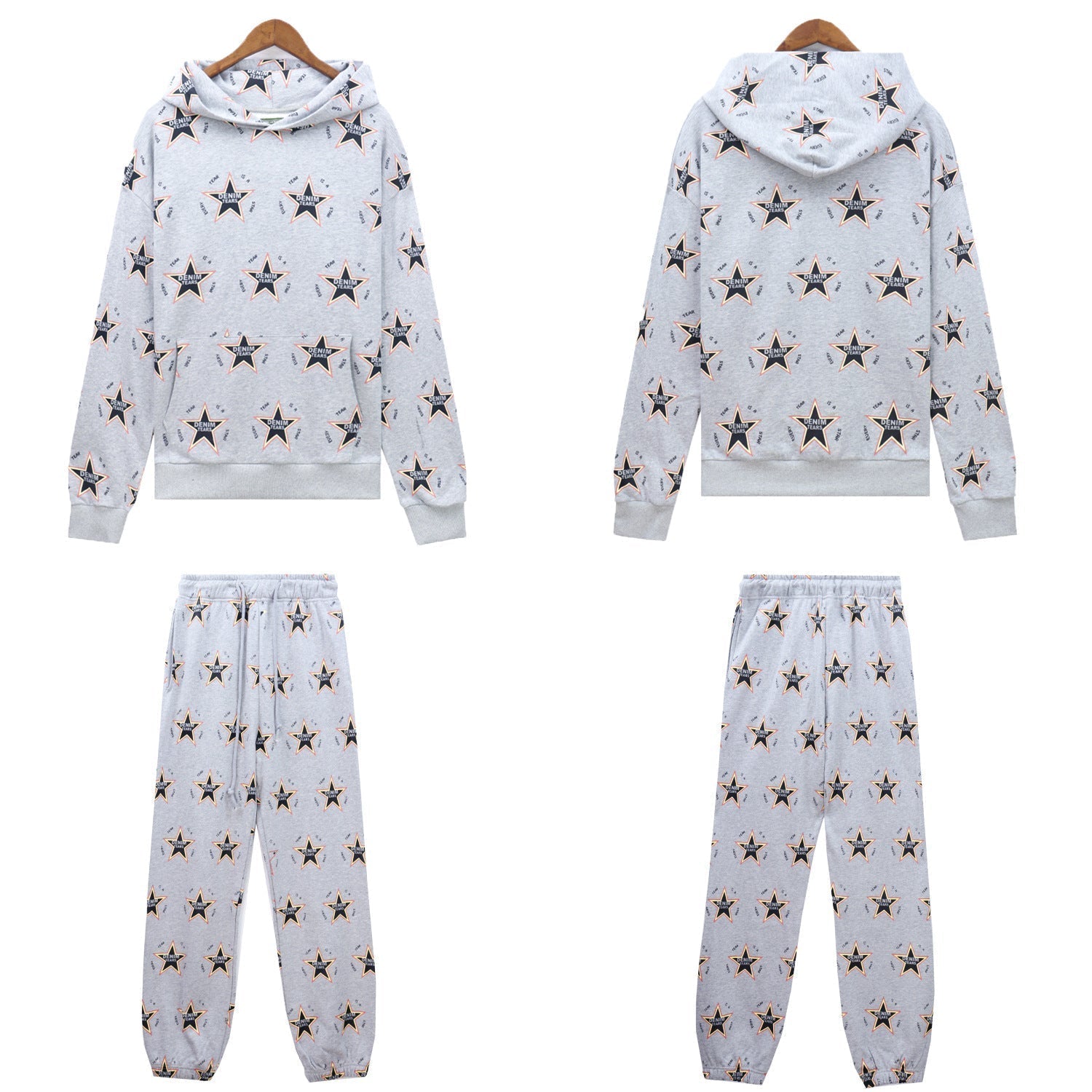 Denim Tears Men's Outfit: Hoodie/Pants (Separate Purchase Options)